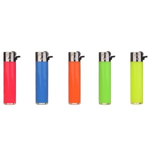 Pack 25 Uds. Mechero Encendedor Redondo Recargable con Piedra recambiable + Pack DE 2 Clipper Gas ISOBUTANO 300 ML para MECHEROS Exclusivo de DISPAU (Trendy Solid Color) - Image 5