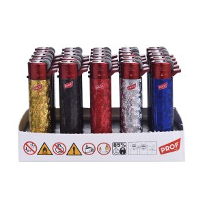 DISPAU Pack de 25 Mecheros Redondos Recargables con Piedra Reemplazable Exclusivo EN DISPAU (Shiny Dots) - Image 4