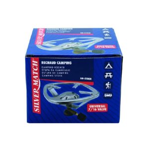 DISPAU Cabezal Hornillo para Camping Portátil para Bombona 7/16 Valvula Universal de Rosca para Acampada, Campo, Playa, Montaña, Quemador con Regulador de Gas Butano - Image 5