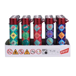 Pack 25 Uds. Mechero Encendedor Redondo Recargable con Piedra recambiable + Pack DE 2 Clipper Gas ISOBUTANO 300 ML para MECHEROS Exclusivo de DISPAU (Red Mobility 25) - Image 5