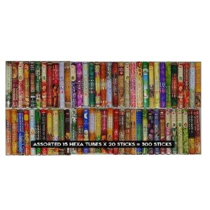 DISPAU Kit HEM - Selección de Incienso, 15 Cajas – 300 Varillas Incluye 4 Mechero BI Color Rubber Touch de Regalo - Image 4