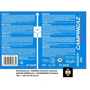 Campingaz - Cartucho de gas de válvula CP 250, mezcla de isobutano, 4 unidades - Image 6