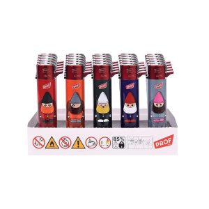 Pack 25 Uds. Dwarves Mechero Encendedor Redondo Recargable con Piedra recambiable Incluye 1 Clipper Gas ISOBUTANO para MECHEROS + Clipper 9 Piedras de Mechero Exclusivo En DISPAU - Image 5