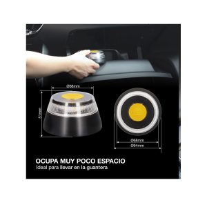 Luz de Emergencia Baliza V16 Geolocalizada, Homologada por DGT con Conectividad IoT, Datos Incluidos hasta 2038, Base Magnética, Con Funda protectora y Pilas Incluidas Una Unidad - Image 4